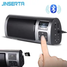 JINSERTA портативный fm-радио Bluetooth приемник динамик музыкальный плеер Поддержка громкой связи TF карта воспроизведения с ЖК-дисплеем аудио кабель