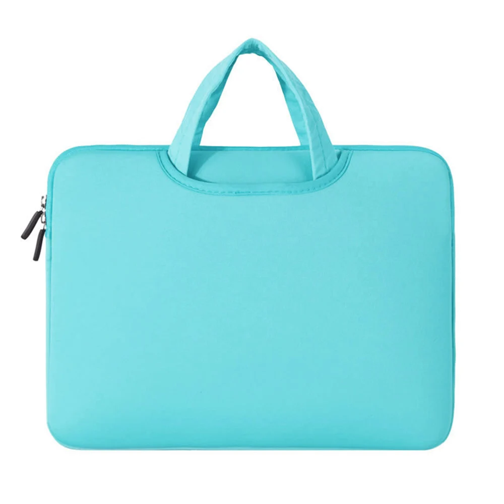 11 13 14 15 15,6 дюймов Сумка для ноутбука чехол для компьютера сумки двойная молния противоударный чехол для ноутбука MacBook Air Pro retina - Цвет: light blue