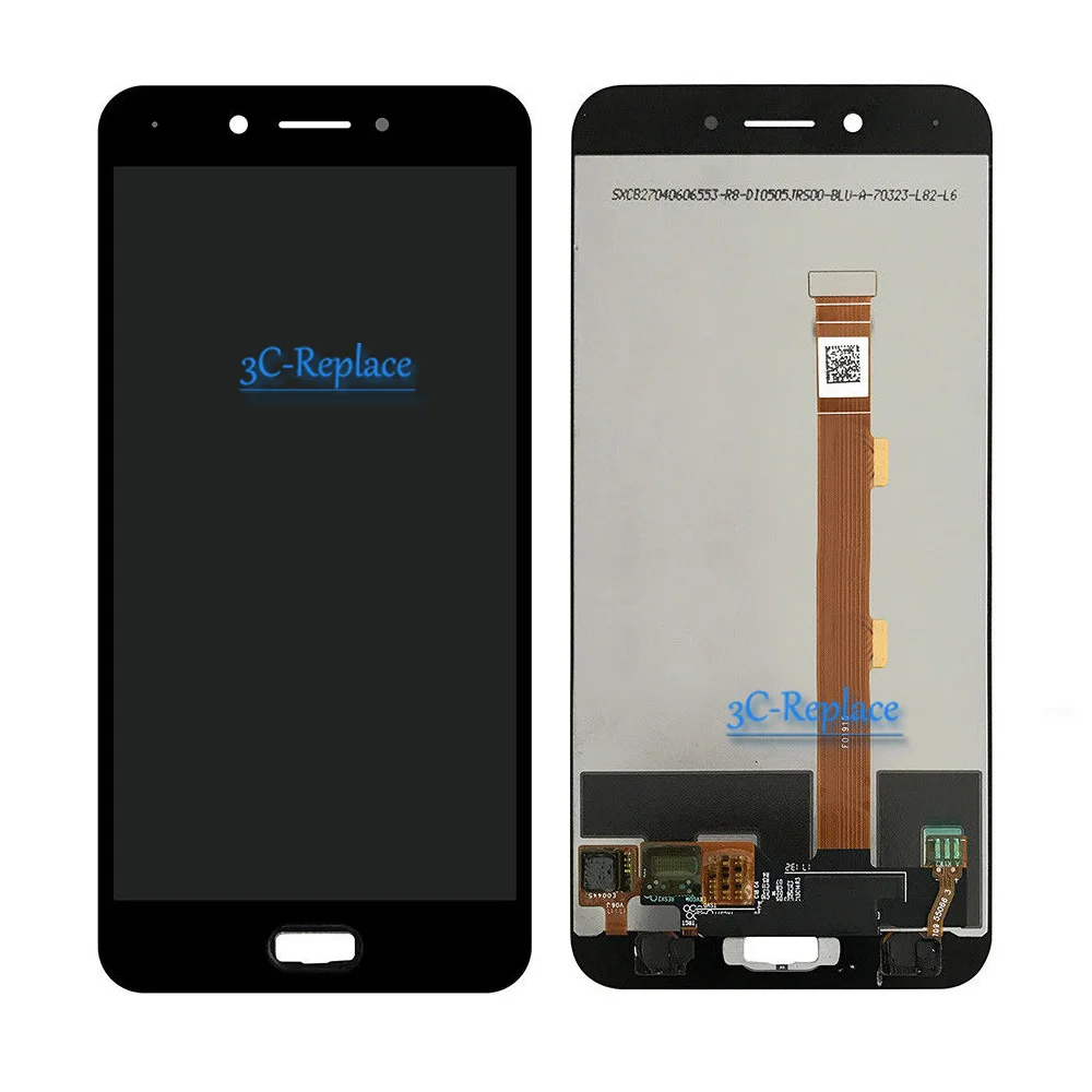 Черный/белый 5 дюйма для OPPO A77 A77T SD625/Oppo F1s 2017 Полный ЖК дисплей + кодирующий
