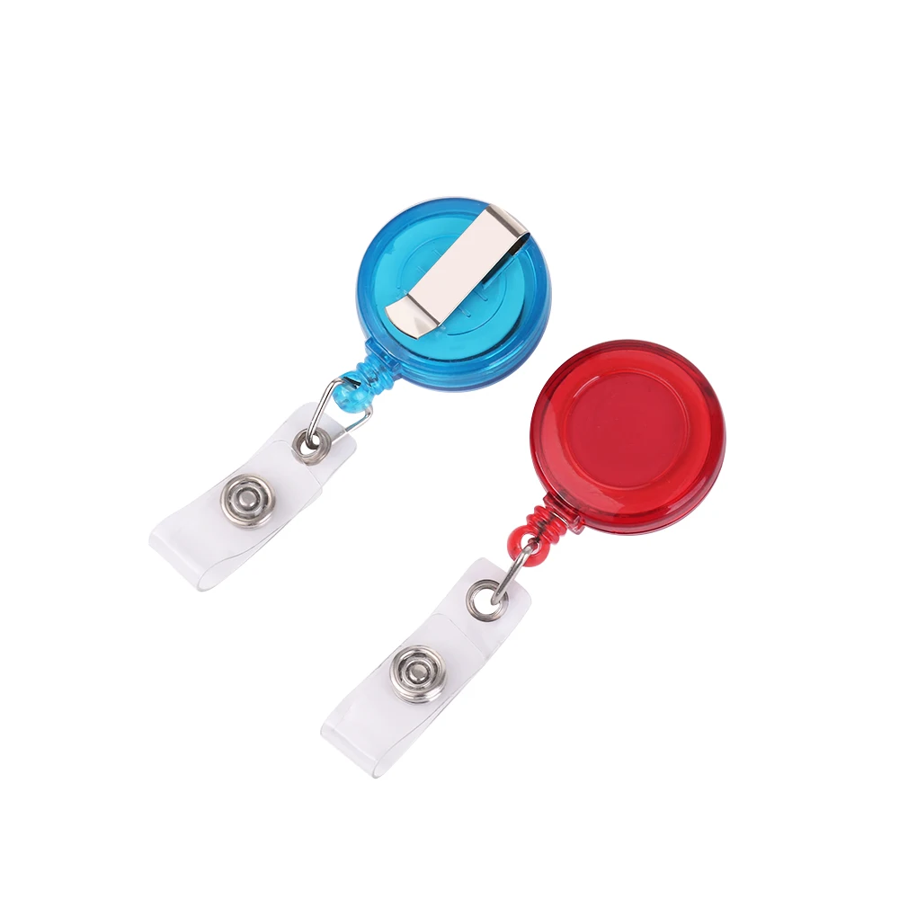 

5/10pcs/lot Office & School Supplies Badge Holder Retractable Ski Pass Lanyards ID Card Badge Name Tag Holders Anti-Lost Clip