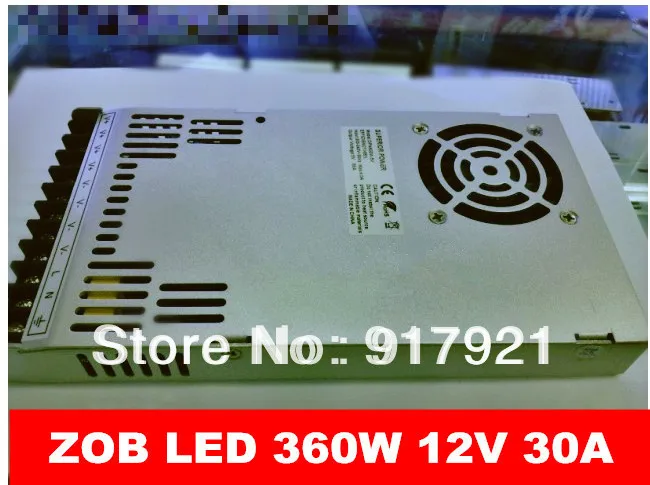 ZOB LED the latest products 360W 12V 30A AC/DC200V-240V switching power supply 360w led display / module dedicated wholesale |