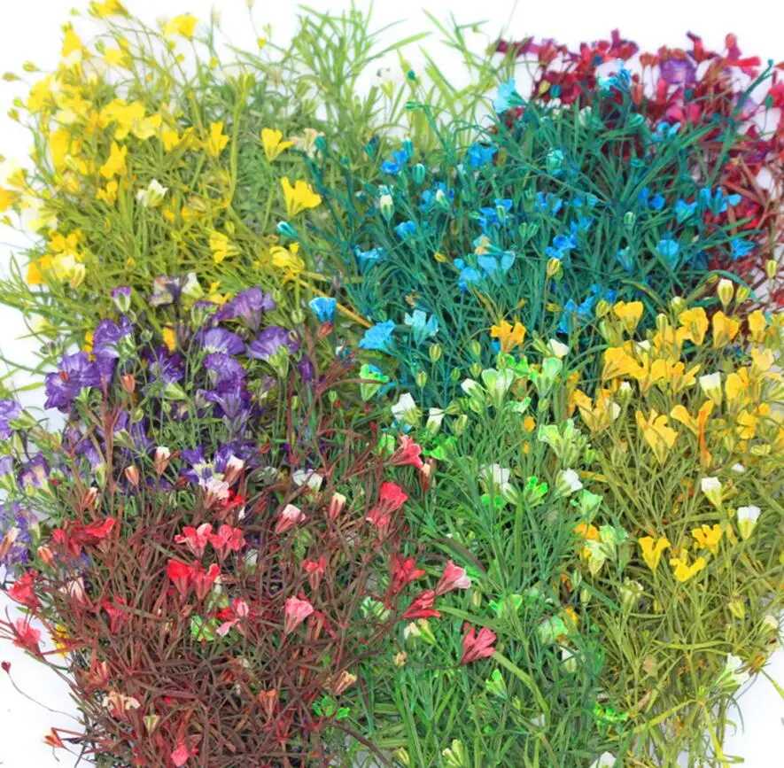 

120pcs Pressed Dried Gypsophila paniculata L. Flower Plants Herbarium For Jewelry Making Postcard Frame Phone Case Craft DIY