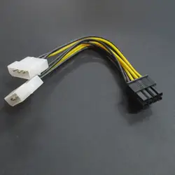Wzsm 10 шт. Бесплатная доставка Булавки g новый тип D 4 Булавки (F) чтобы pci-e 8 Булавки (m) Адаптеры питания кабель