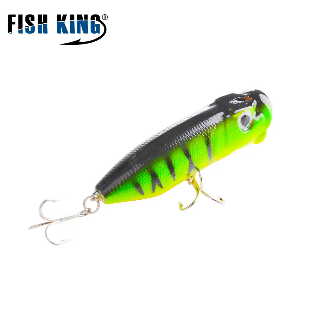 FISH KING Fishing Lure Popper Bass Hard Bait Crankbait Minnow Wobbler Topwater Floating Silicone Bait Fishing Tackle Asturie 714 FISH KING Fishing Lure Popper Bass Hard Bait Crankbait Minnow Wobbler Topwater Floating Silicone Bait Fishing Tackle Asturie 714