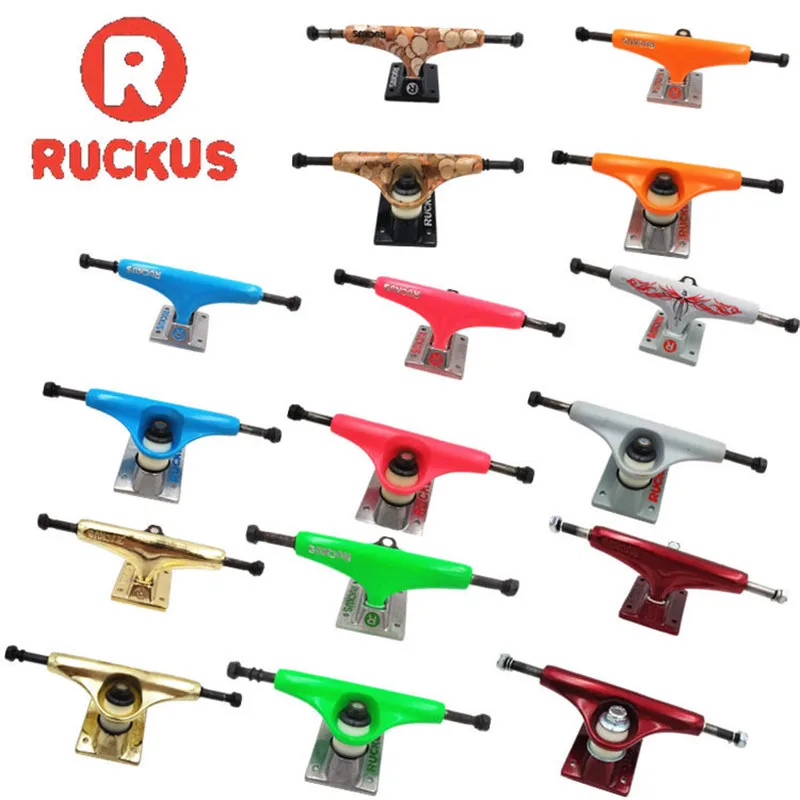 RUCKUS скейт грузовики 5 &quotнизкий скейтборд Грузовики Блестящие Золото/пистолет