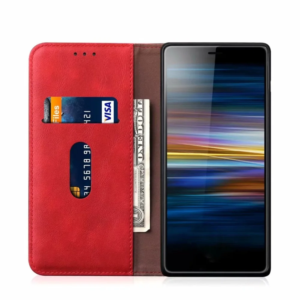 Ретро откидная крышка для Coque sony Xperia L3 Чехол кошелек для sony Xperia 10/Xperia 10 Plus/Xperia 1 для sony Xperia L3 чехол