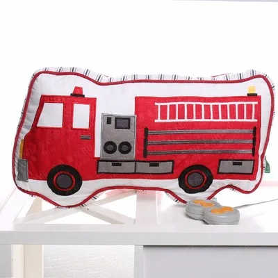 Хлопок мультфильм самолет вагон Подушки с начинкой вышивка мальчик ребенок сладкий подарок номер дома диван-кровать DEC fg208-2