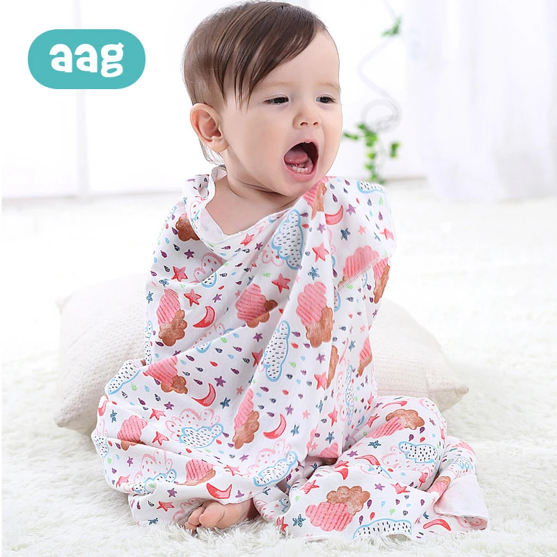 

AAG Newborn Baby Cotton Bath Towel Blanket Wrap Swaddle Beach Towels Stroller Basket Cover Hug Breastfeeding Blanket 20