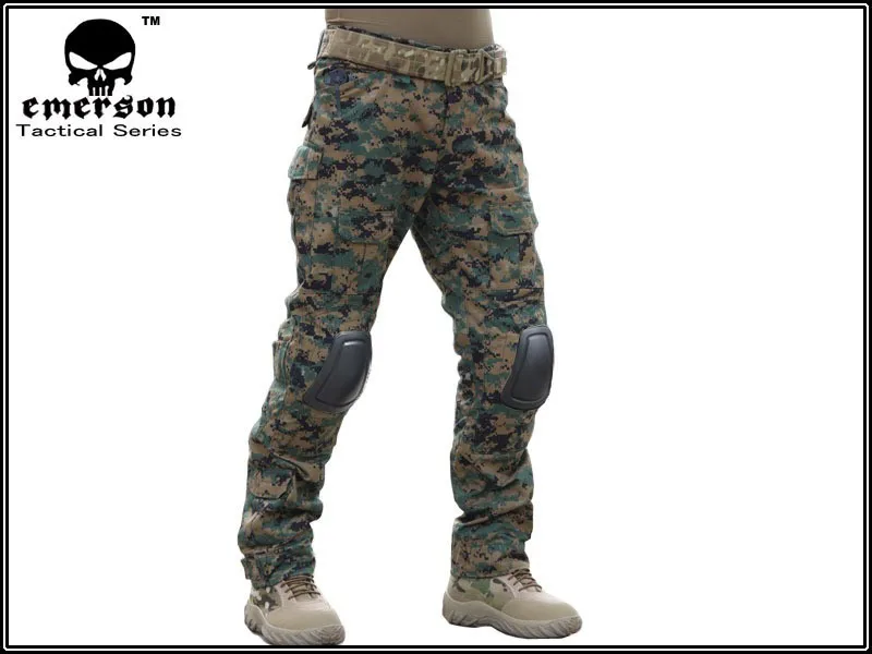 Emerson Gen2 брюки Emerson Airsoft wargame брюки с наколенниками woodland marpat 6989