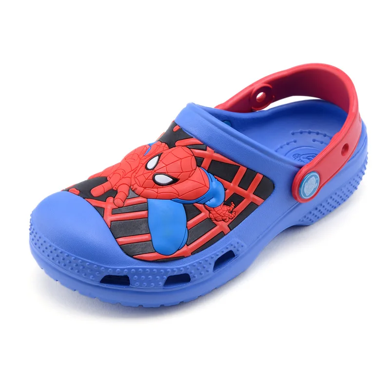 online Verão das crianças das meninas dos meninos chinelo sapatos Sandálias do homem aranha desenho animado Não deslizamento Sapatos PVC Crianças Sandálias de praia sapatos Antiderrapantes