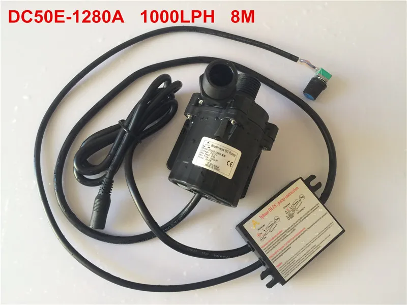 

2pcs/ Lot 12V DC Flow Rate Adjustable pump Water circulating pump 8M 1000LPH, Solar Submersible Water Pump Free shipping