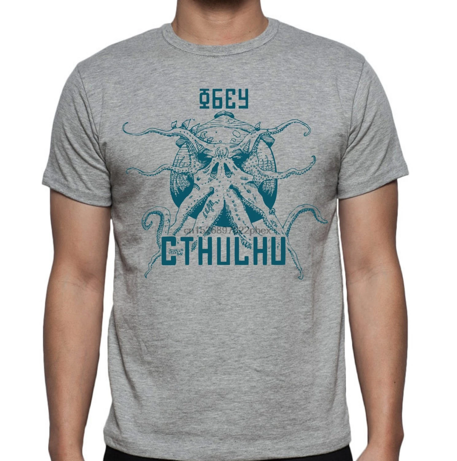 Cthulhu - T-shirt Inspired H P Lovecraft Screen Printed A must for all Fans men t shirt | Мужская одежда
