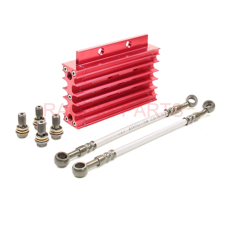 

5 Colors Universal CNC Motorcycle Oil Cooler Kit Radiator Cooling For ATV Pit Dirt Bike motocross motocycle 50CC-125CC