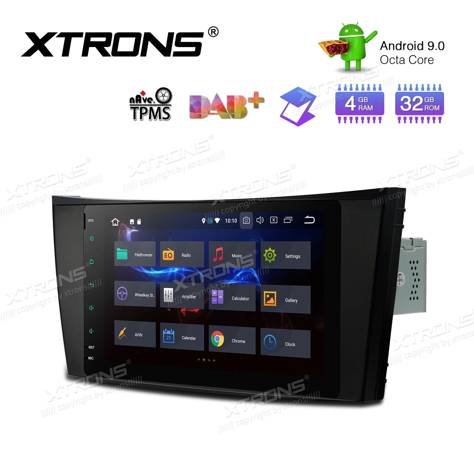 Sale 8" Android 9.0 Pie OS Car Multimedia Navigation GPS Radio for Mercedes-Benz E-Class W211 2002-2008 & CLS-Class W219 2005-2006 5