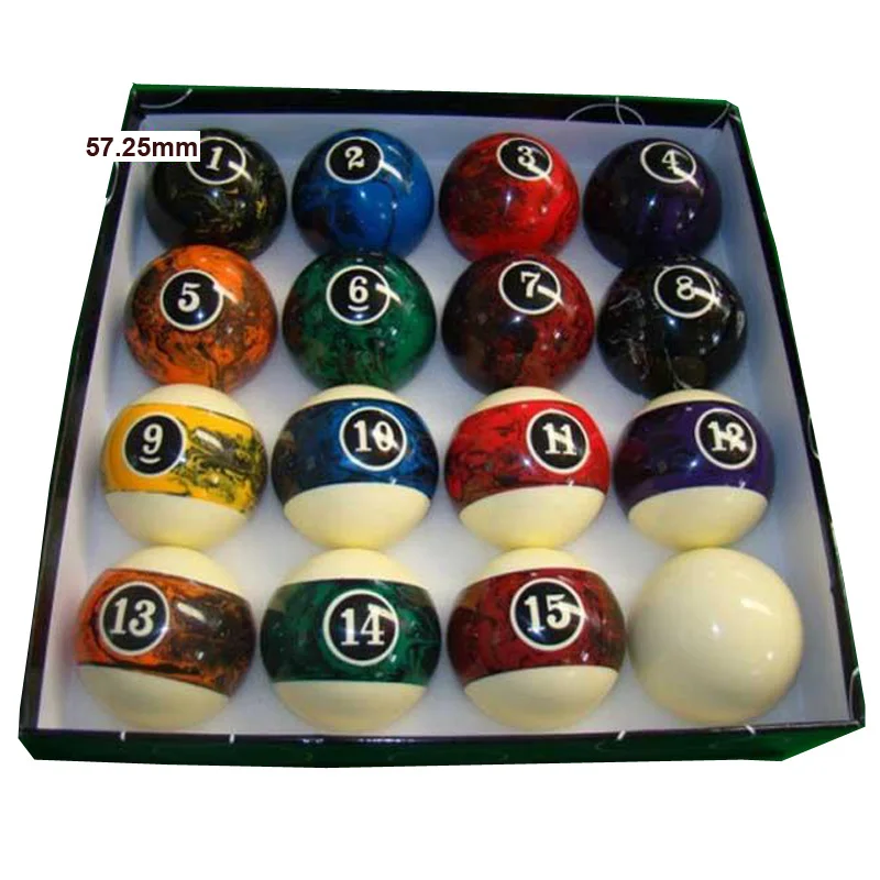 Xmlivet новые 57,2 мм мраморные бильярдные шары высокого качества полный набор шариков 2 1/4 дюймовые шарики с девятью шариками