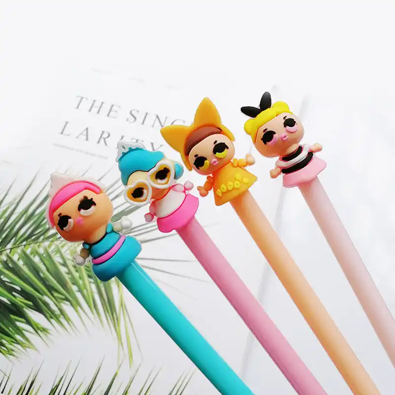 Милая Новинка стерео кукла гелевая ручка мультипликационная кавай-девочка ручка с черными чернилами для детей подарок творческие школьные...