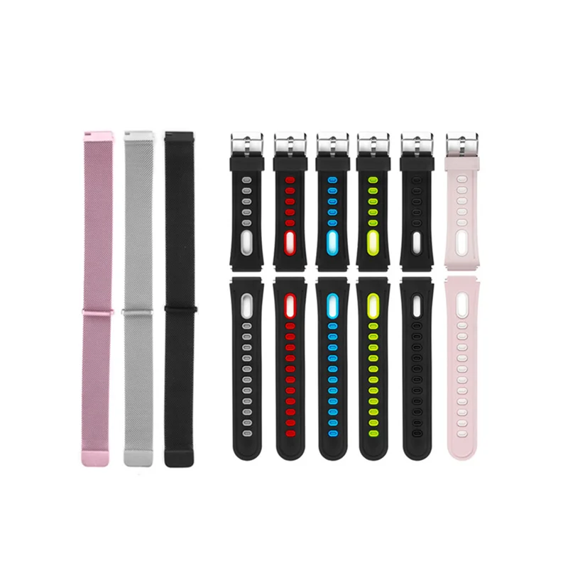 

Original silicone Milanese bracelet Wristband strap for Smart watch P68 P70 accessories