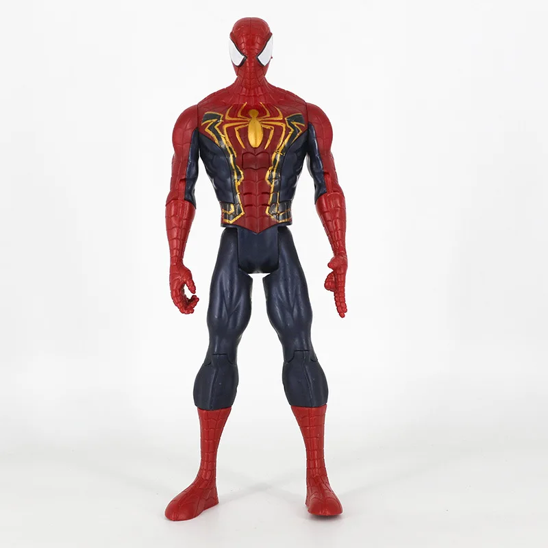 30 см Marvel Avengers Человек-паук с светильник Музыкальная фигурка куклы игрушки ПВХ