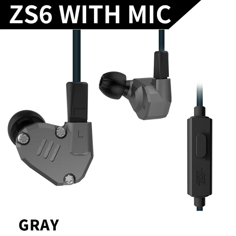 KZ ZS6 восемь драйвер наушников 2DD 2BA Динамический и арматура в ухо Hi-Fi стерео гарнитура Спорт Съемная Bluetooth обновления кабель