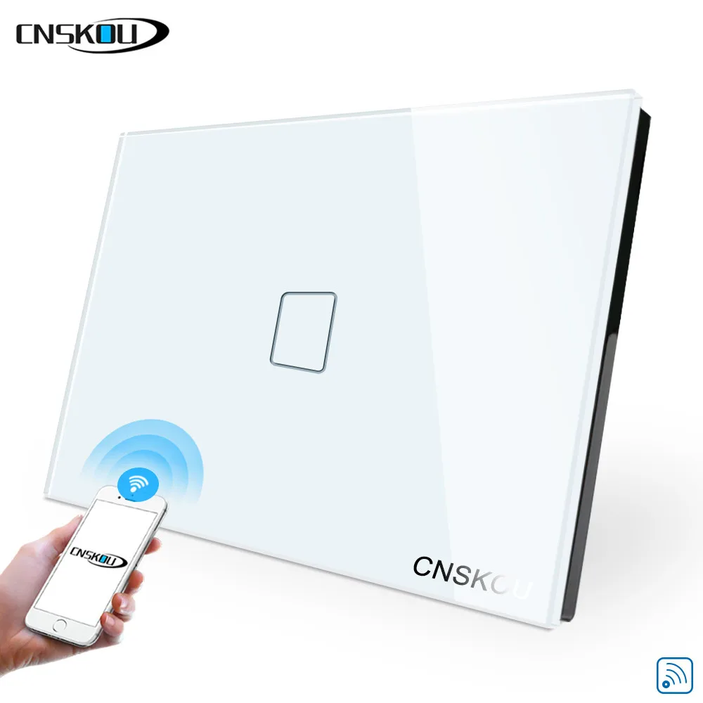 

CNSKOU Tuya eWeLink Smart WIFI Switch Touch Wall Switch Smart Home,App Control Switch 110V 230V For Google Home