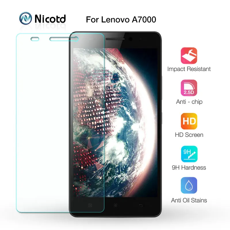 0.26MM 2.5D Premium Tempered Glass Film For Lenovo Lemon K3 Note K3note Music K50-T5 A7000 Plus Screen Protector Protective Film (5)