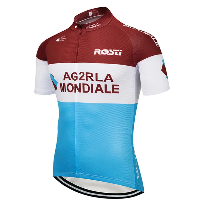 

2018 AG2R Cycling team Clothing Bike jersey Quick Dry Mens Bicycle shirts short sleeves pro Cycling Jerseys bike top Maillot