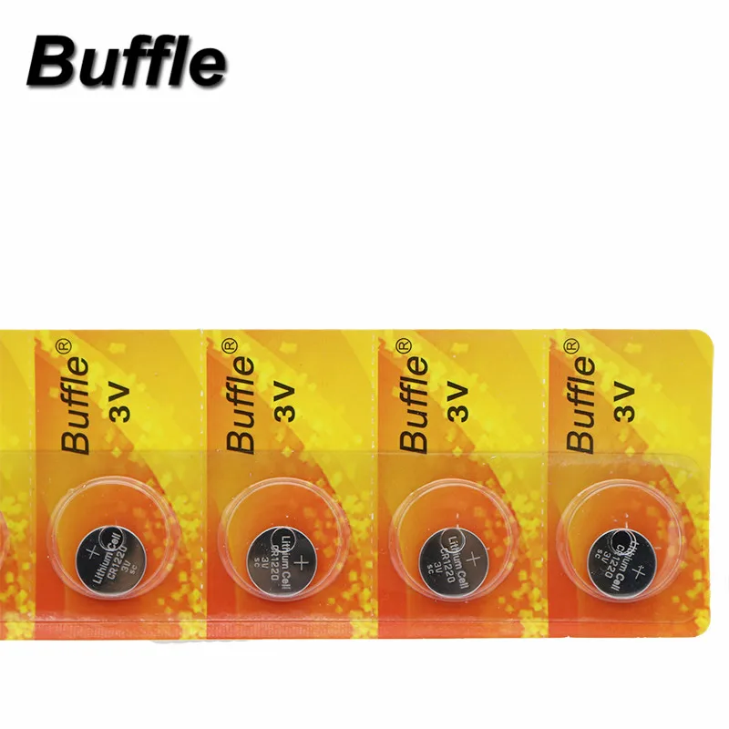 5x Buffle CR1220 3V кнопочные батареи 40mAh DL1220 LM1220 литиевая батарея для цифровой камеры