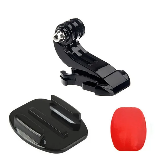 HOT Accessories J Hook Buckle Holder+3M Adhesive Sticker+Flat Surface Mount Adapter for GoPro Hero 4 3+ 2 1 SJ4000 GP57 GDeals