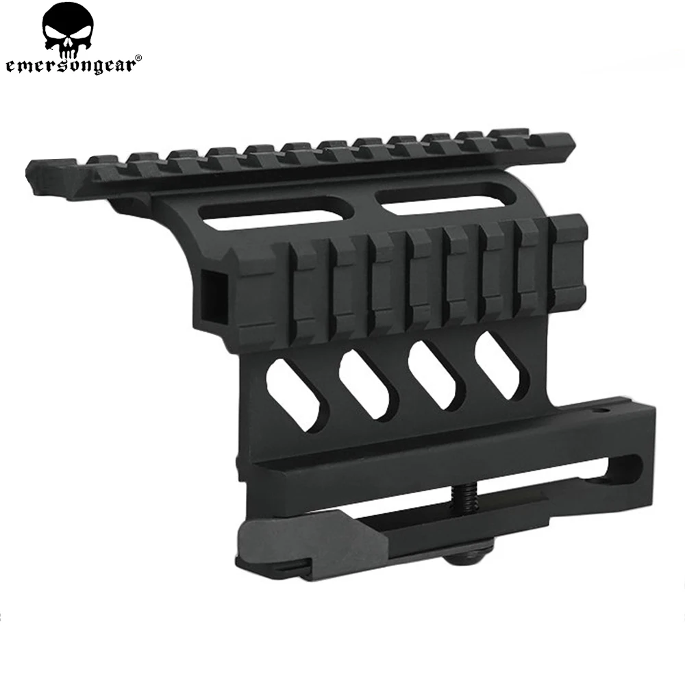 

EMERSON Tactical AK Serie Rail Side Mount Quick QD Style AK47 AK74 SAIGA Detach 20mm weaver rail for Hunting Airsoft Scope