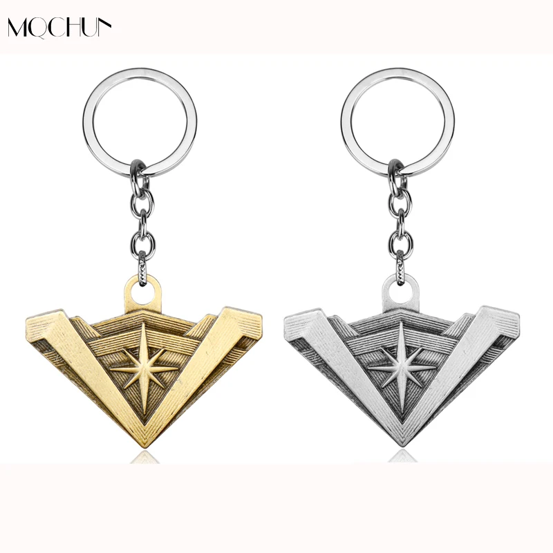 

MQCHUN DC Comics Sueprhero Movie Wonder Women Keychain Jewelry Wonder Logo Shield Key Chain Keyring Fan Car Accessories Chaveiro