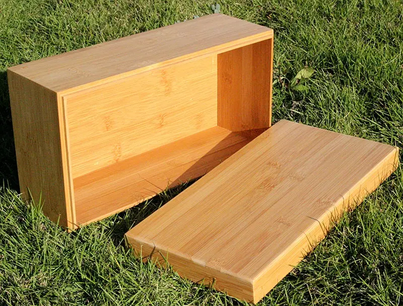 Новый бамбуковый ящик для хранения дома применение украшения подарочный чехол для женщин посылка можно настроить лого
