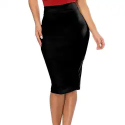 Sunfree Sexy Lady Твердые дикий износ работать 2018 новая юбка Бесплатная доставка Лидер продаж модные элегантные Mujer Высокая талия юбка 45 P