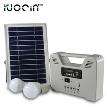 Solar system Home Lighting kit with 2 blub Rechargeable Battery Solar light
