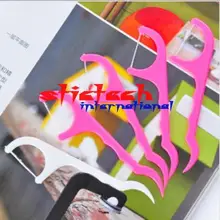 Ems или dhl 500 комплектов 25 шт./компл. зубная нить межзубная палочка для чистки зубов зубные зубы пластиковая зубочистки
