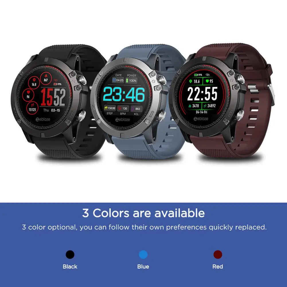 

Zeblaze Vibe 3 ECG Smart Wristband Watch Color Screen Electrocardiogram Waterproof Heart Rate Monitoring Pedometer Sports