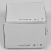 1000 шт./лот TK4100 4102/EM4100 чип RFID 125 кГц пустые карты тонкий ПВХ смарт-карты для управления доступом