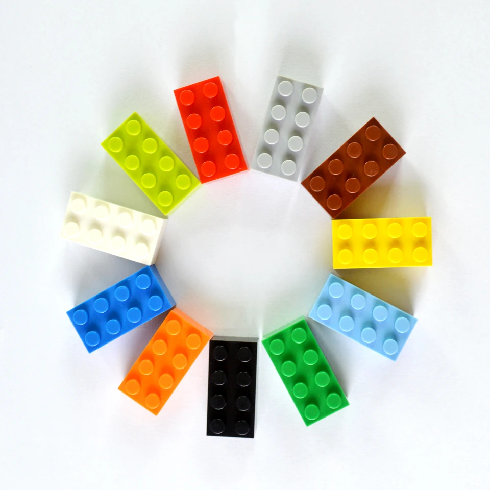 Smartable Кирпич 2X4 Строительные блоки части DIY креативные игрушки для детей образовательные совместимые все бренды 3001 MOC игрушки 40 шт./лот