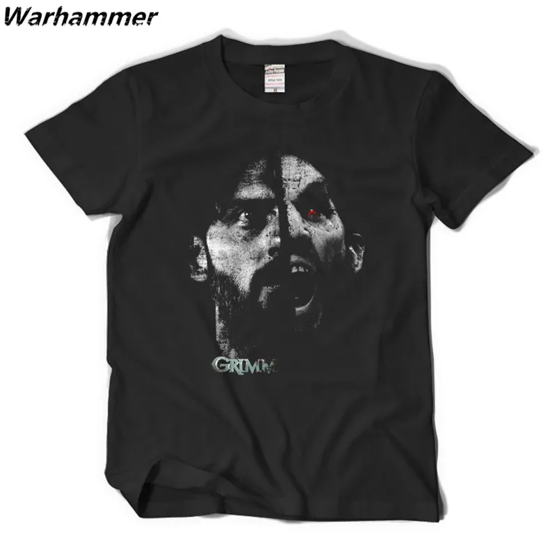 

Warhammer Grimm Men T shirt Movie Star Fashion Women Print Cotton Short Sleeve Tee Shirt Homme O-neck 2XL Casual Summer T-shirts
