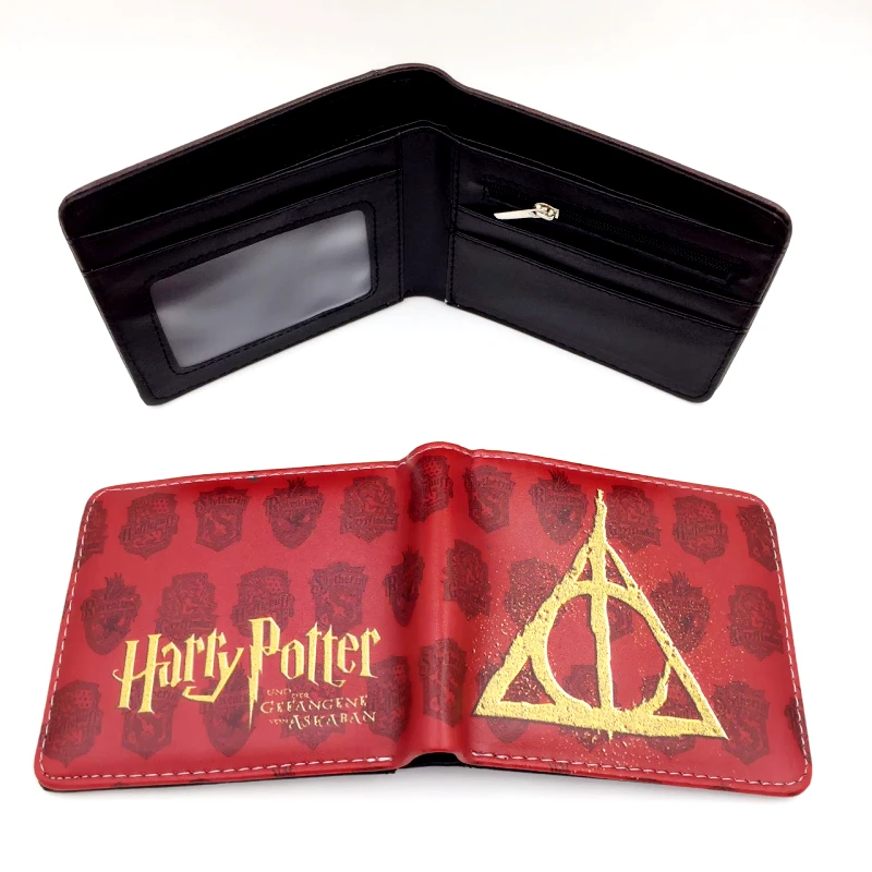 

hot movie harry potter game of throne spiderman man wallet card holder with cion zipper pocket