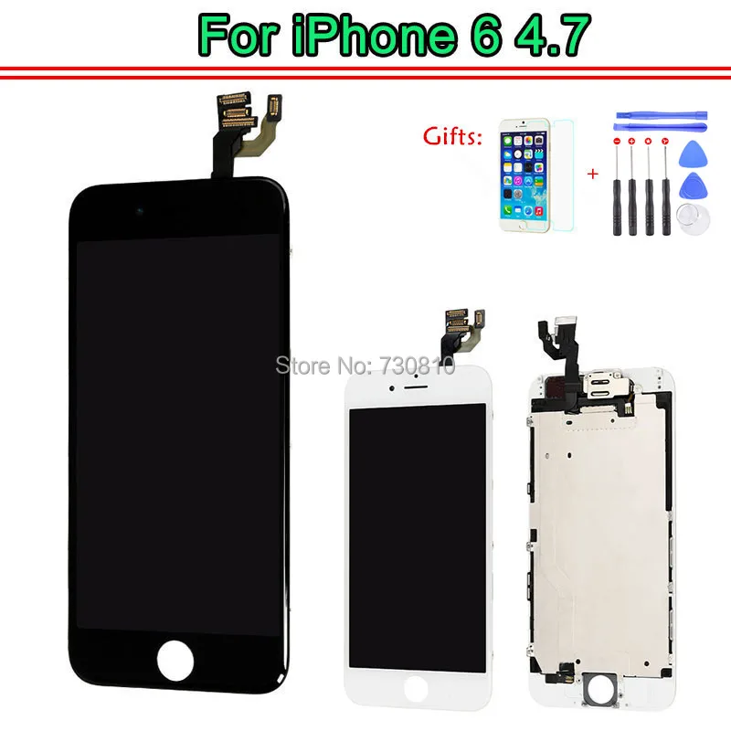 imágenes para Calidad AAA Para el iphone 6 Pantalla LCD Táctil Digitalizador Completo asamblea + Frame + Cámara Frontal + Herramientas de Prueba uno por uno imágenes para Calidad AAA Para el iphone 6 Pantalla LCD Táctil Digitalizador Completo asamblea + Frame + Cámara Frontal + Herramientas de Prueba uno por uno