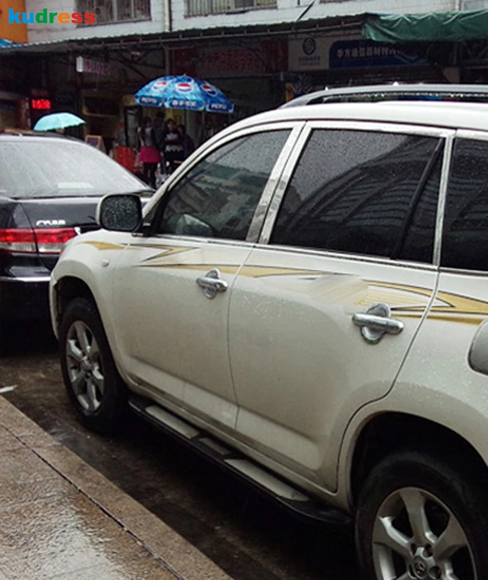 10 шт. автомобильные наклейки для Toyota RAV4 RAV 4 2009 2010 2011 2012 2.0L|chrome car door handle|door handle for