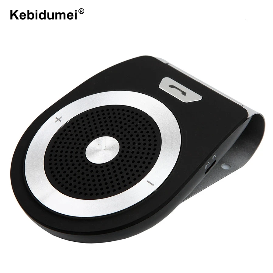 

New Stereo Bass Wireless Bluetooth Car Kit Speaker Speakerphone Handsfree Car Kit for iPhone 6s For Samsung s5 s6 s7 For HTC