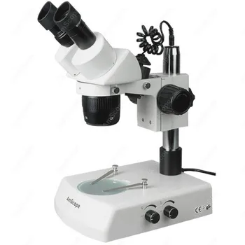 

Widefield Stereo Microscope--AmScope Supplies10X-20X-40X Super Widefield Stereo Microscope w/ Top & Bottom Lights