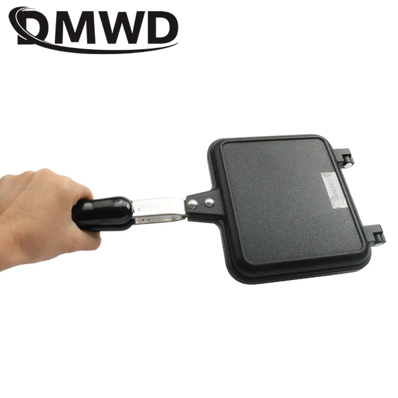 Gas Non-Stick Sandwich Maker Iron Bread Toast Breakfast Machine Waffle Pancake Baking Barbecue Oven Mold Mould Grill Frying Pan 2