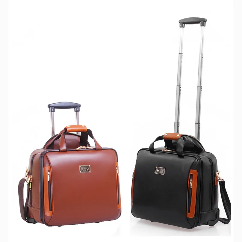 Business Rolling Luggage Multifunction Suitcase Wheels 16 inch Carry on