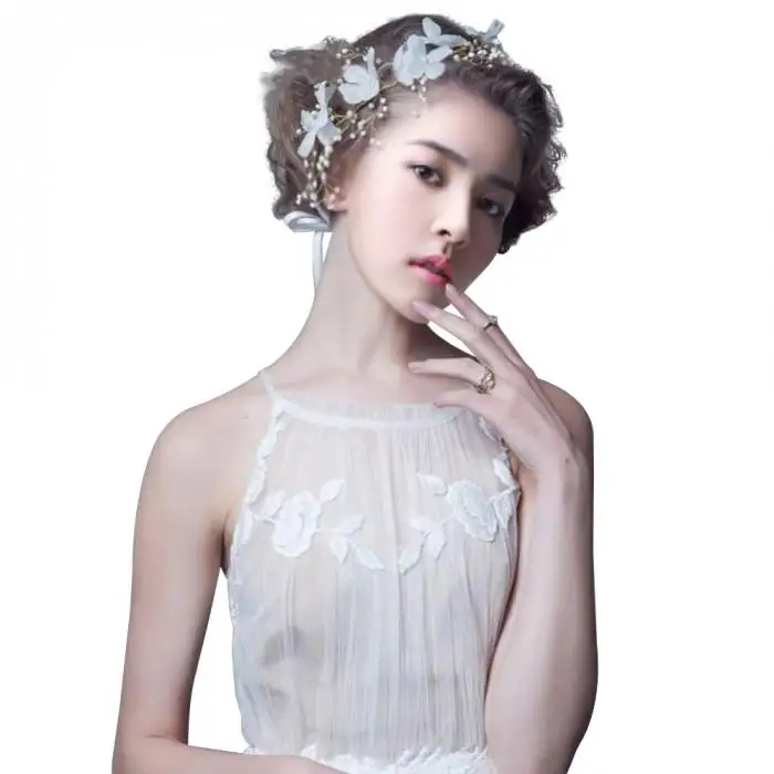 Новое поступление цветочная жемчужная гирлянда для невесты свадебная цветочная корона повязка на волосы SL