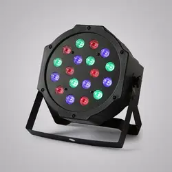 8 шт. Par 18x3 Вт RGB LED Свет этапа uplighting стирка Цвет DJ Бар для клубных вечеринок
