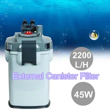 45 Вт фильтр для аквариума Настольный внешний фильтр для аквариума 2200л/ч внешний фильтр для аквариума 220 В