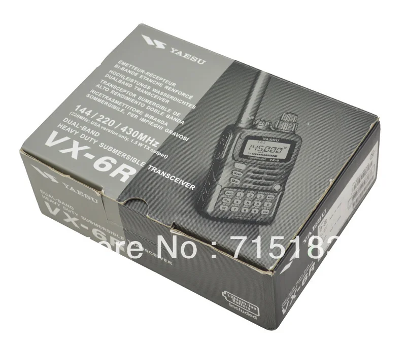 Yaesu VX-6R, портативное радиоустройство, двухстороннее, погружное, двухдиапазонное, 5 Вт, FM трансивер, новинка,, Yaesu VX 6R, рация