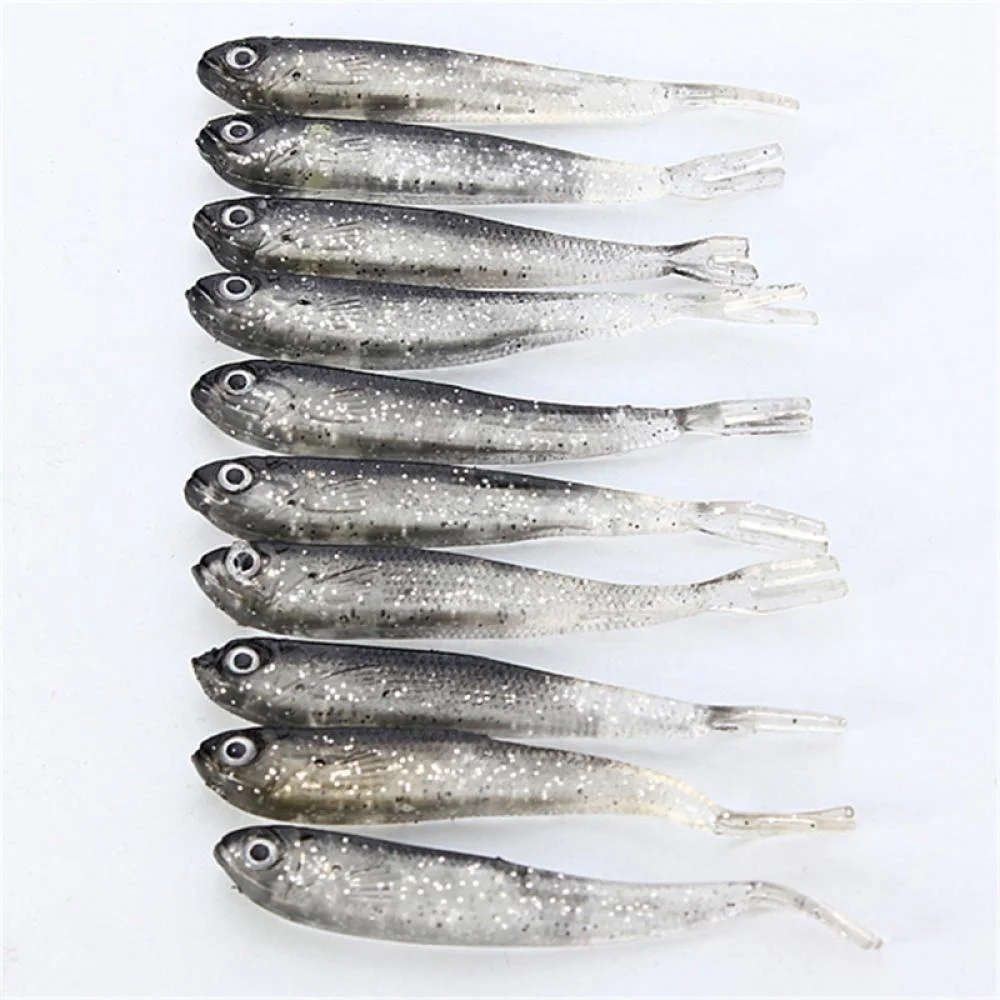 

10pcs/lot Soft Lure for Fishing Shad Fishing Worm Swimbaits Jig Head Soft Lure Fly Fishing Bait Fishing Lures 2019